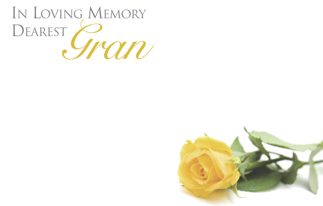 50  Florist Cards - In Loving Memory Gran