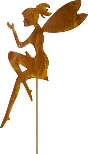 Garden Stick Fairy 37cm - Rust
