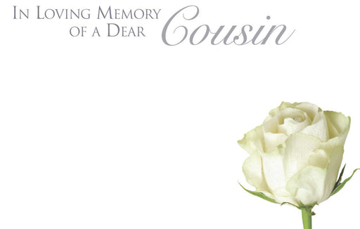 50  Florist Cards - In Loving Memory Cousin