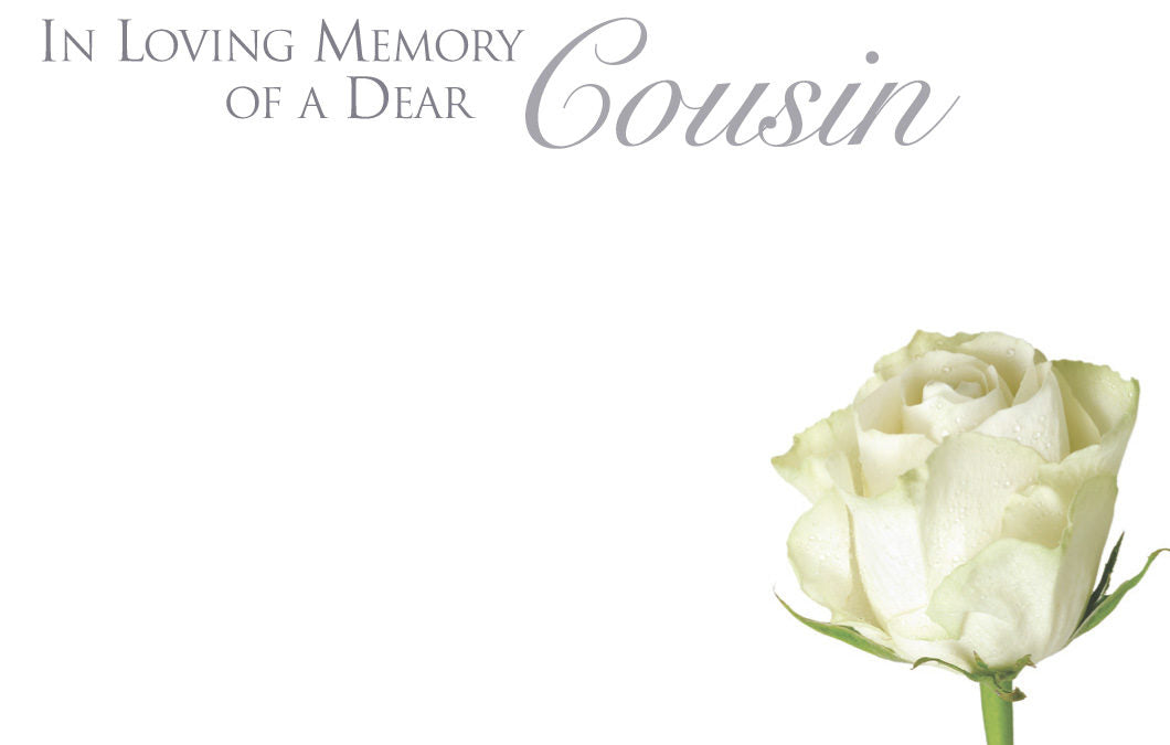 50  Florist Cards - In Loving Memory Cousin