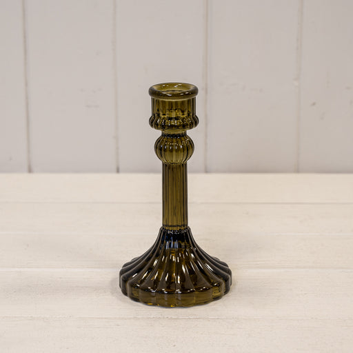 Olive Green Decorative Candle Holder