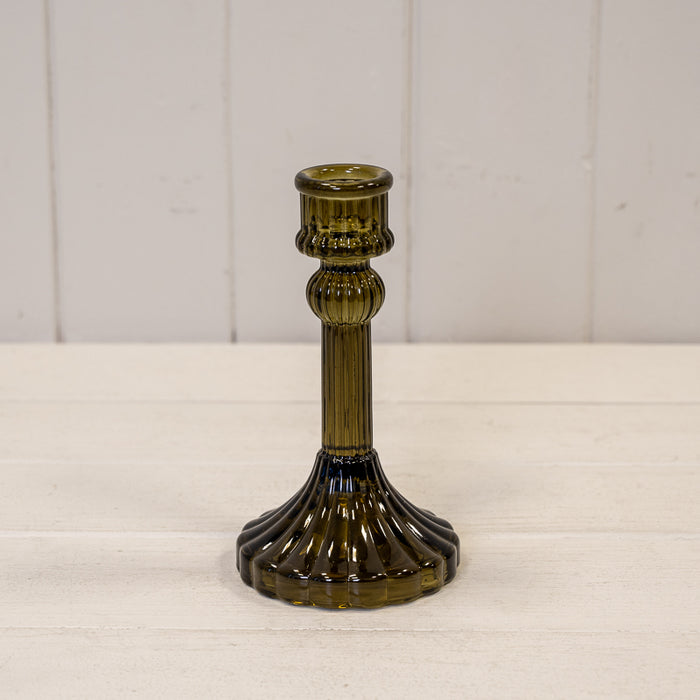 Olive Green Decorative Candle Holder
