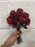 Dried style burgundy red single stem rose bundle