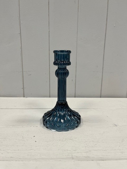 Blue Decorative Glass  Candle Holder