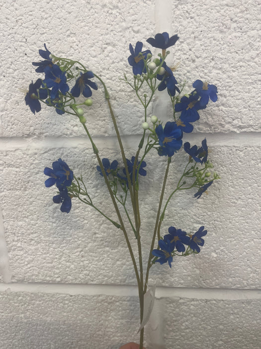 Single stem royal blue babies breath 65cm