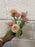 30cm mini carnation bush dusky pink peach tones