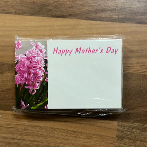 50 Florist Message Cards - Happy Mother's Day - Pink Hyacinth