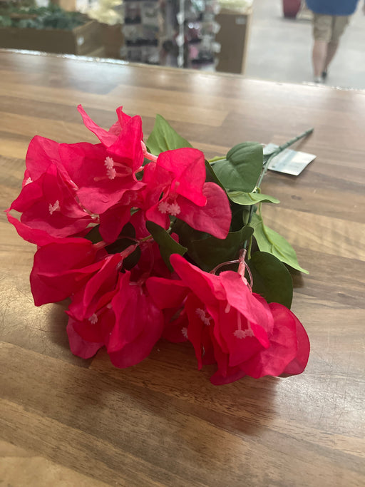 33cm length bush,5 stem cerise bougainvillea bush