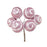 6 x 3cm Candy Swirl Ball Picks - Pink