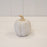 Natural Glazed Taller Pumpkin With Oversized Leaves