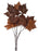 76cm Maple Leaf Spray - Deep Autumn Brown