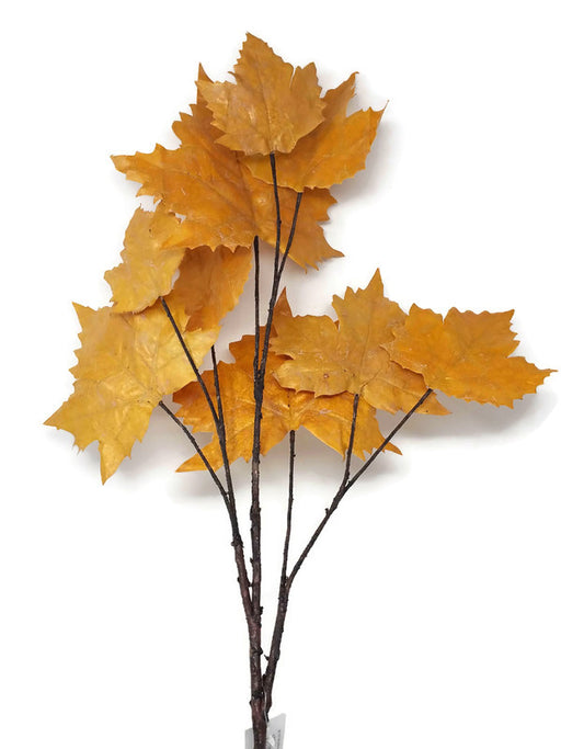 76cm Maple Leaf Spray - Rust Orange