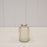 Smokey Ribbed Glass Bottle H10cm