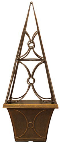 Eclipse Cage Trellis Planter 24cm - Black Bronze