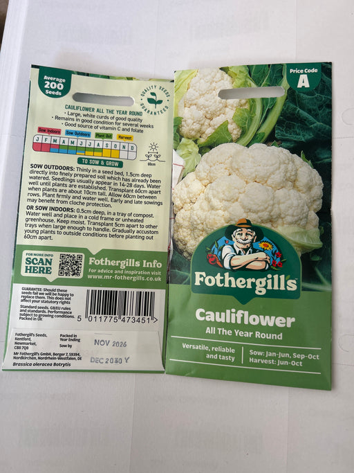 CAULIFLOWER All The Year Round Seeds