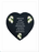 Black Slate Heart with Lily Design x 20cm - Special Dad