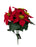7 Stem Red Velvet-Touch Poinsettia Bush x H30cm