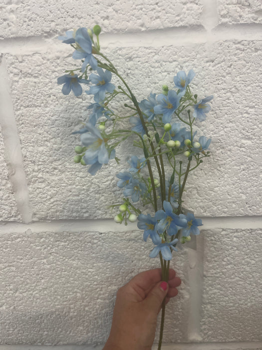 Single stem blue babies breath 65cm