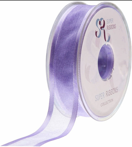Heather Lilac 10mm Satin Edge Organza x 25m
