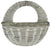Cherrapunji All Weather Grey Wall Basket Round 12inch