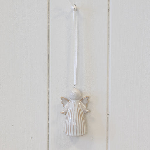 Hanging Ceramic Natural Angel