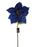 80cm Single Stem Velvet Poinsettia - Navy Blue