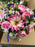 Peony Clematis & Rose Flower Bush x 36cm - Pink