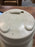 DAMAGED CRACKED BOTTOM 25cm Plastic Planter - Ivory SEE PICTURES