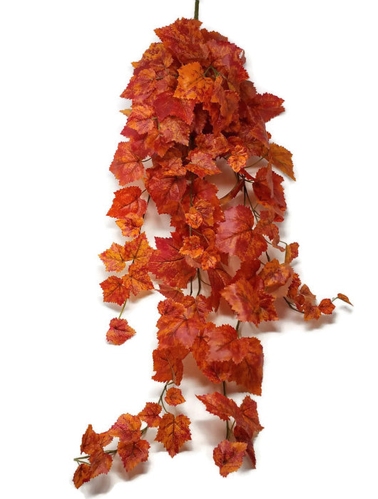 95cm Trailing Maple Leaf Bush - Orange