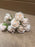 8 Head Foam Rose Bud Bunch - Soft apricot