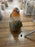 DAMAGED Robin on a  Rock with Hanging Plaque - Special Nan NOSE NEEDS TO BE GLUED