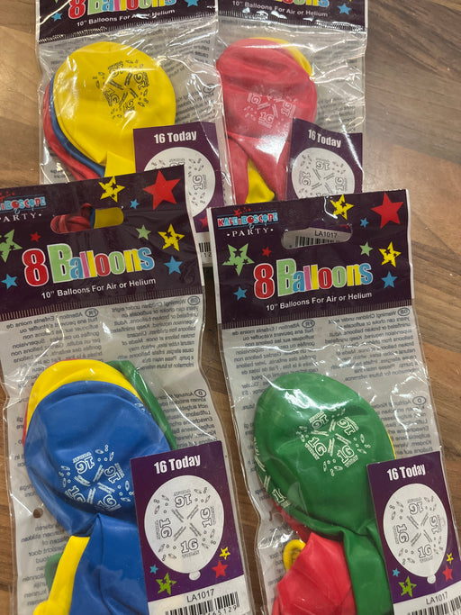 Joblot 32 latex balloons -16 today