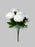 9 Head Pure White  Peony Flower Bush x 40cm