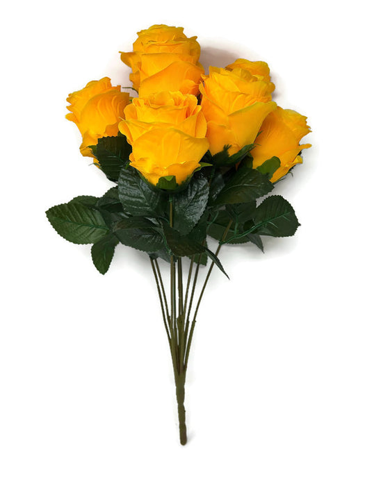 9 Head Rose Bush x 50cm - Orange