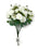 9 Stem Multiple Head Mini Rose Bush - Ivory