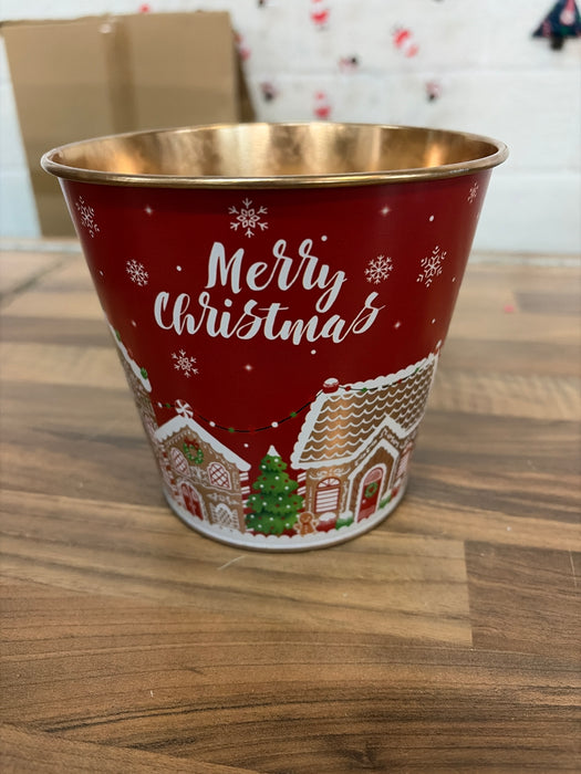 14cm Christmas Scene Tin