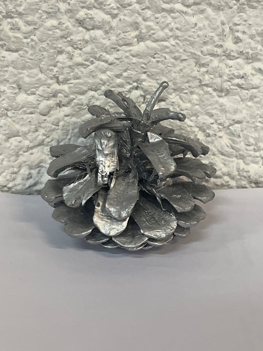 Single IMPERFERFECT Assorted Size Austriaca Silver Pine Cone