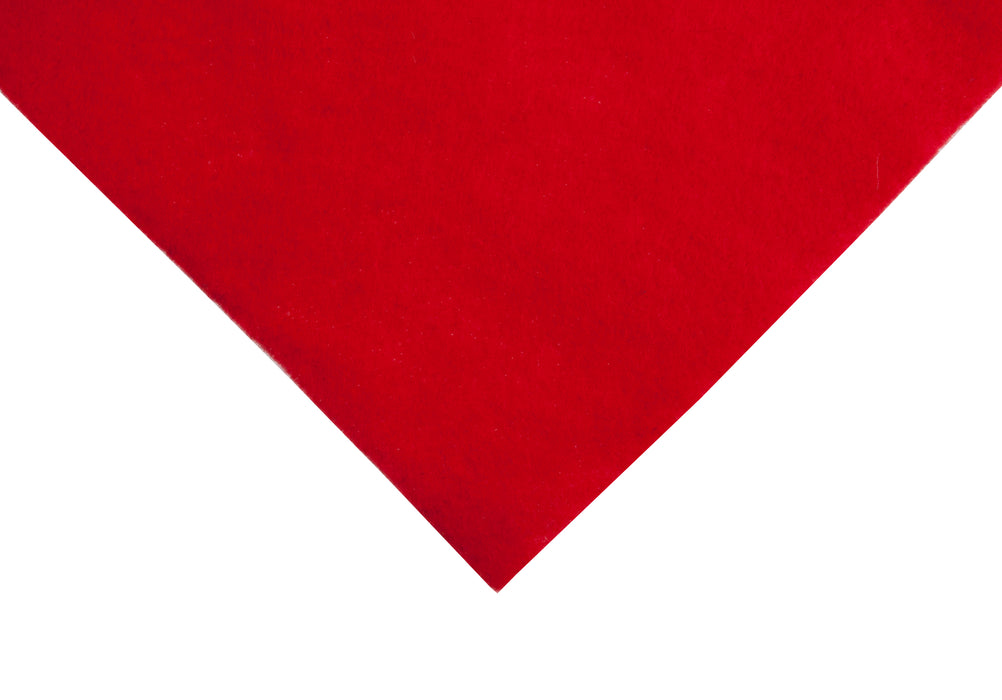 Acrylic Felt Sheet - 23 x 30cm - Oriental Red