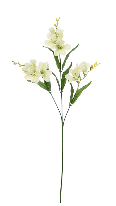 Artificial Freesia Spray x 73cm long -  Cream Ivory