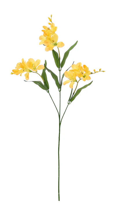 Artificial Freesia Spray x 73cm long - Yellow