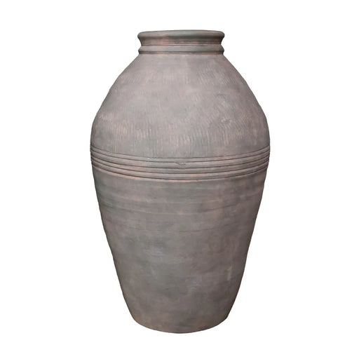 Antique Green Terracotta Olive Pot - H 47.5 x 31.5cm