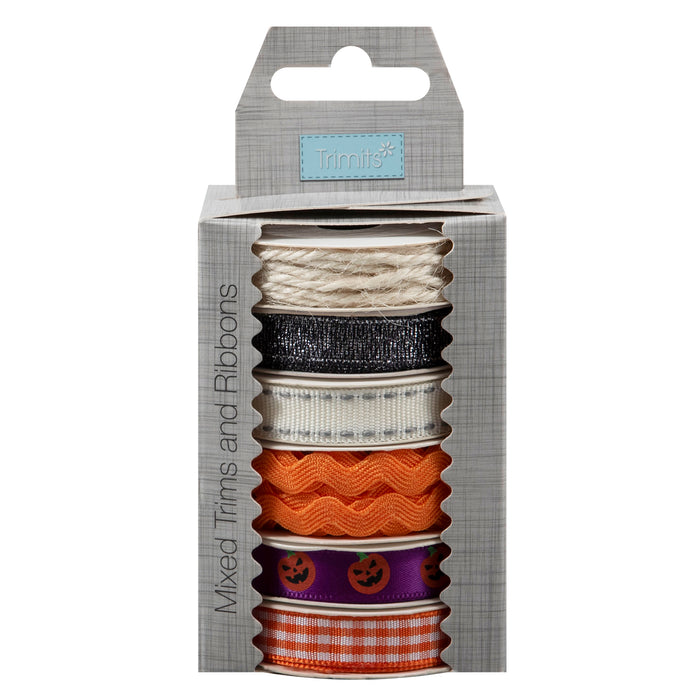 Autumn Ribbon Trim Bundle 2m per spool 6pcs