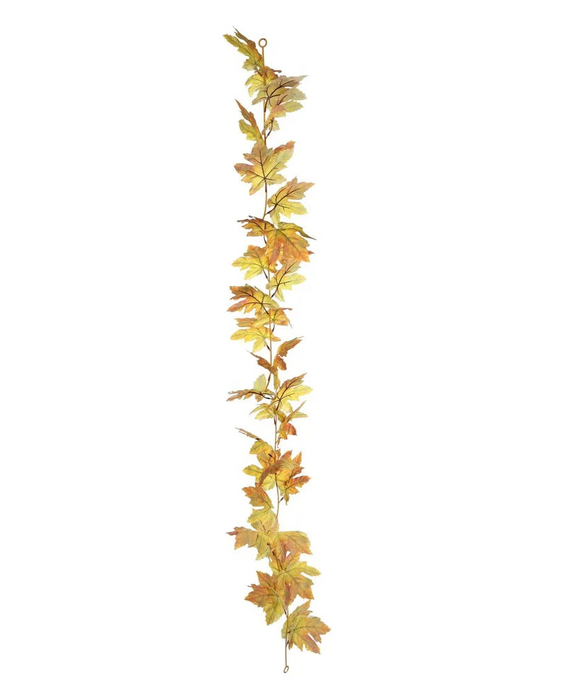 Autumn Large Leaf Maple Garland - Yellow - 170cm