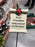 Christmas Scroll Poinsettia Memorial Stick - Grandma