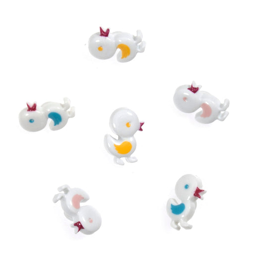 Novelty Buttons pack of 6 Ducks