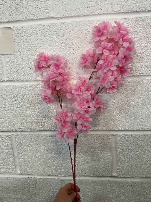 95cm dark pink blossom stem