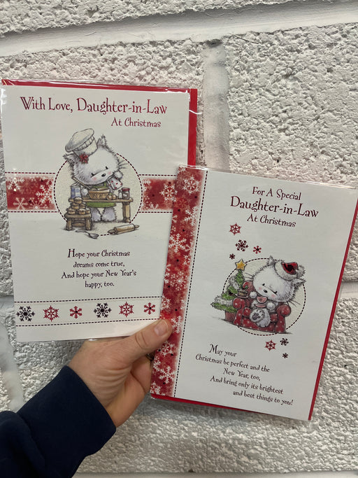 8x5" Card - For a Special Daughter in Law- Randomly selected from picture