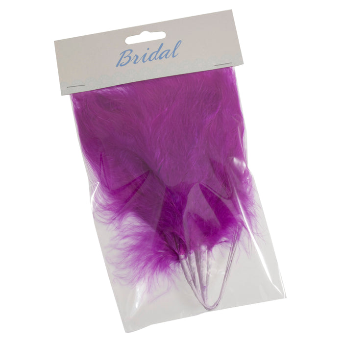 Fluffy Feathers x 6 Stems - Purple