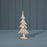 Light Brown Felt Tree with Wooden Star - Height 36cm