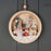 Nordic Wooden Hanging Scene x 13cm - Woodland Snow Gonk 